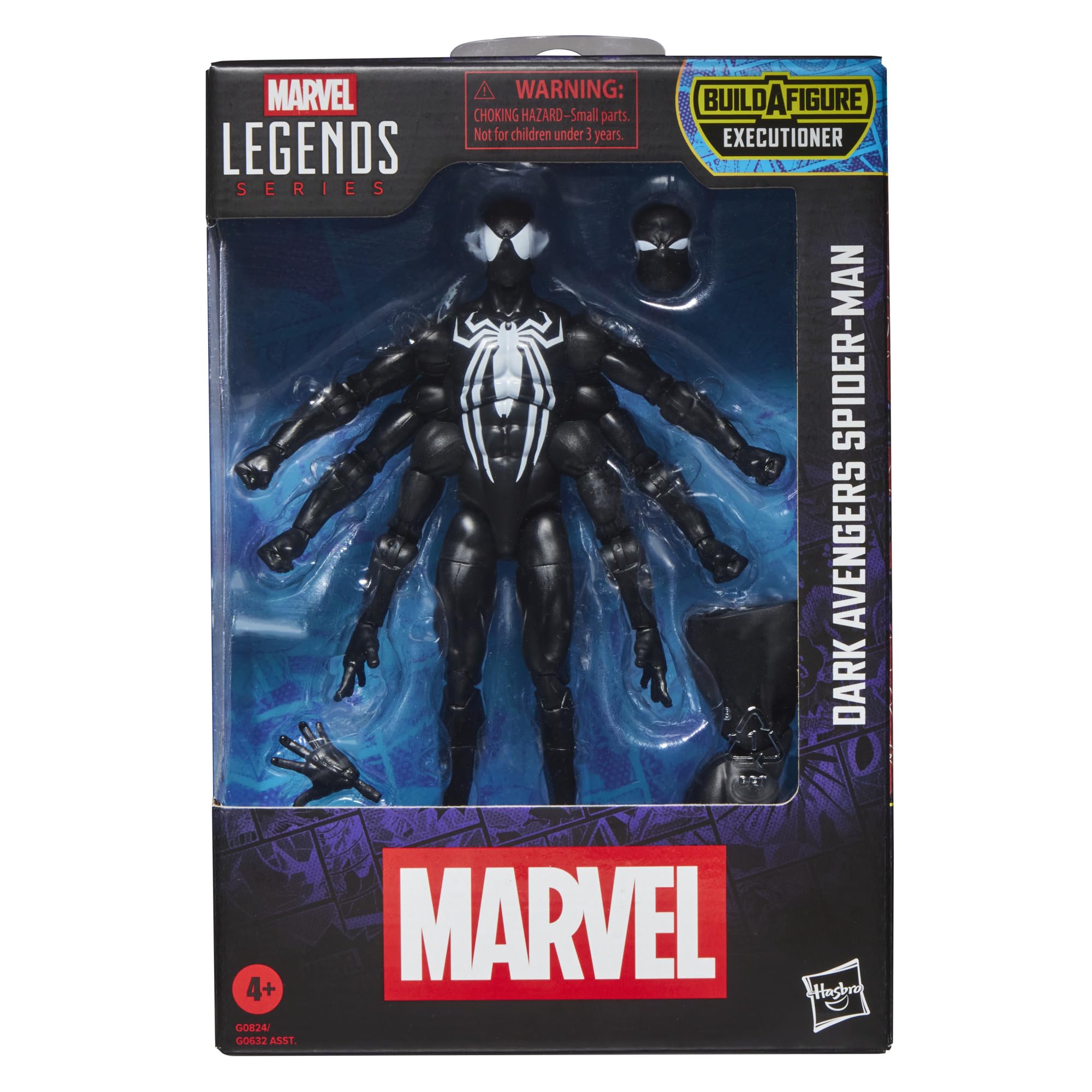 Marvel Dark Avengers Spider-Man front view showcases premium detailing for display
