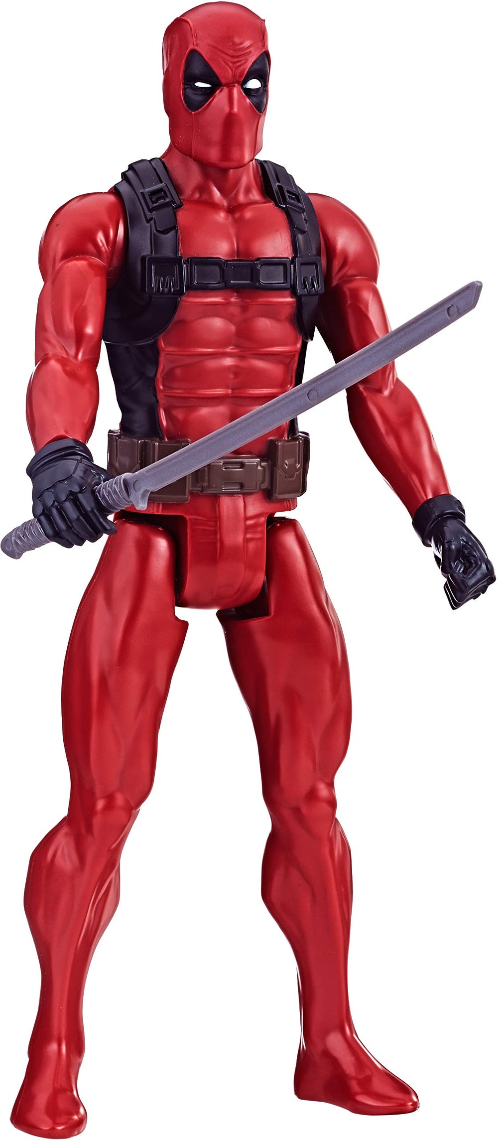 Marvel Deadpool 12-inch action figure front view for dynamic display and poseable play