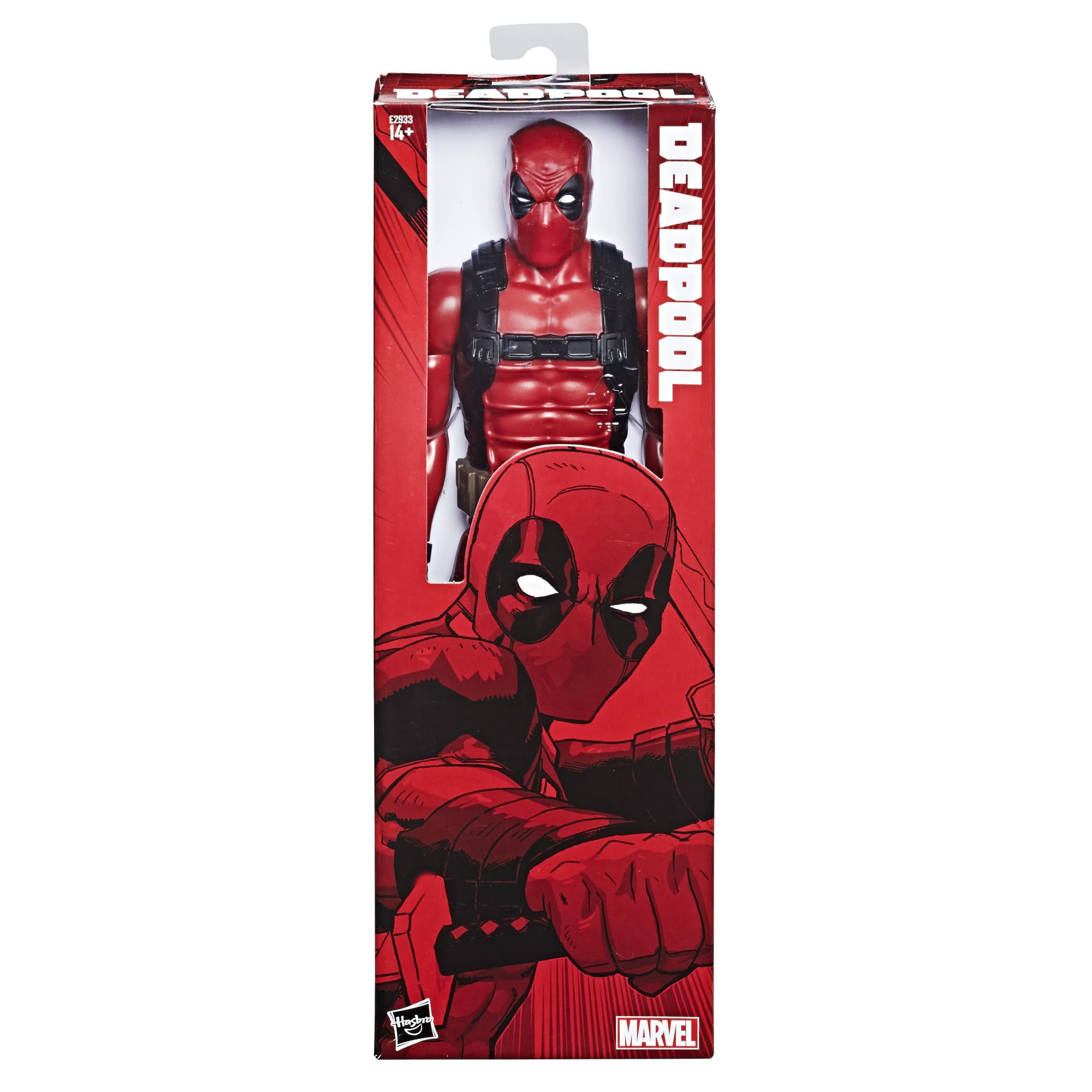 Marvel Deadpool 12-inch action figure with sword accessory ready for action poses