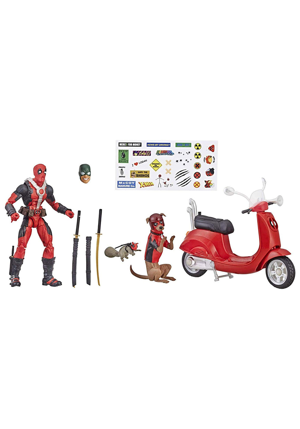Marvel Deadpool alternate head for expressive posing options.