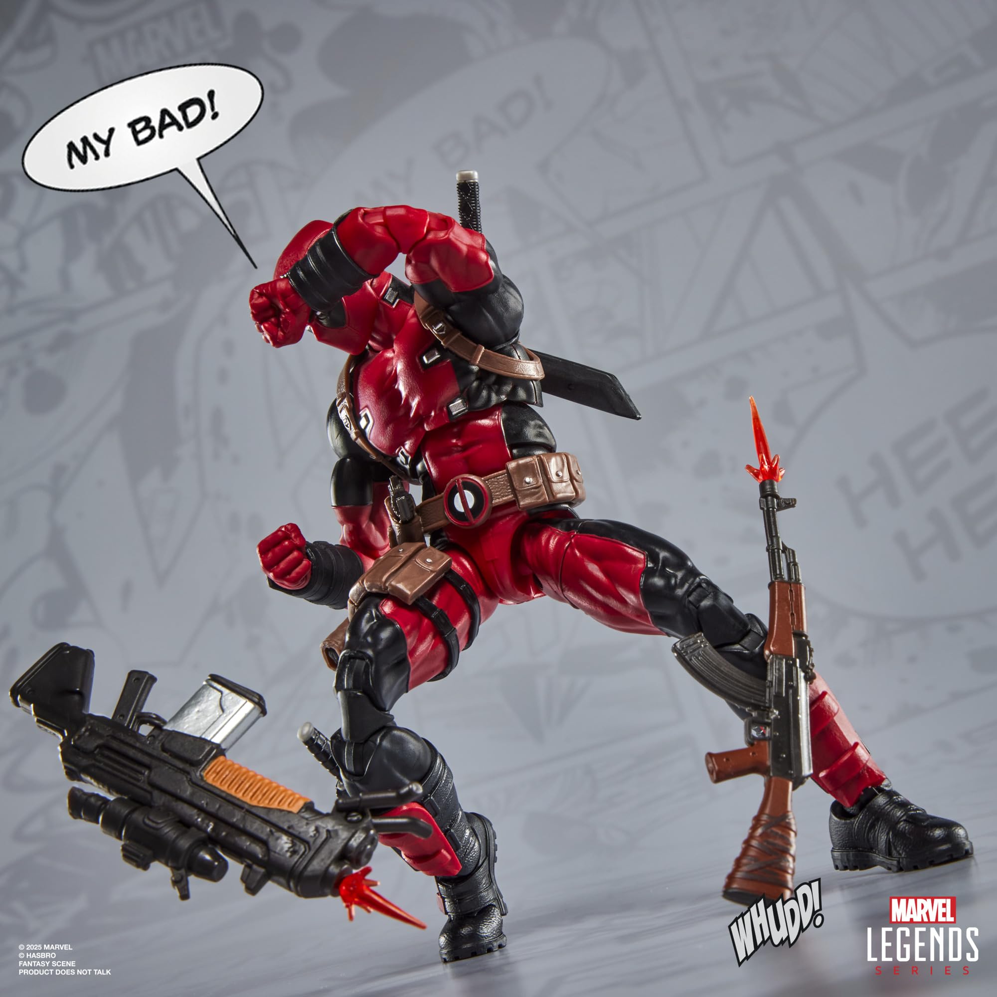 Marvel Deadpool maximum series blaster and weapons for action setups