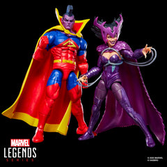 Marvel Deathbird Gladiator packaging display showcasing 6-inch scale figure set.