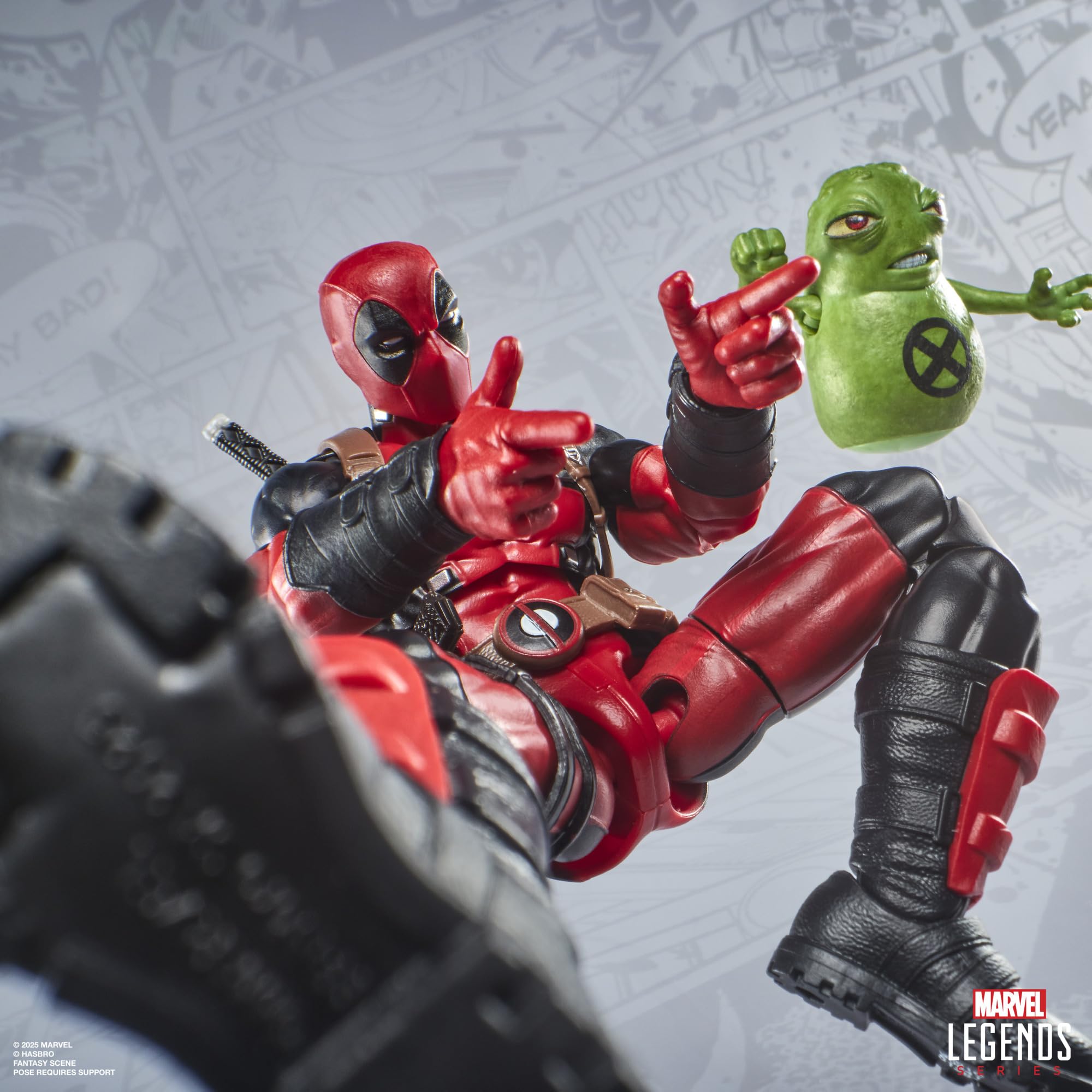 Marvel Doop with floating stand for whimsical display