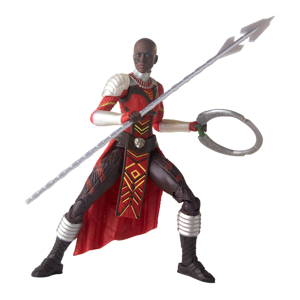Marvel Dora Milaje short spear included for versatile setups.