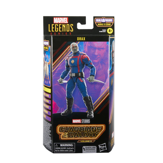 Marvel Drax action figure with two knife accessories for dynamic poses.