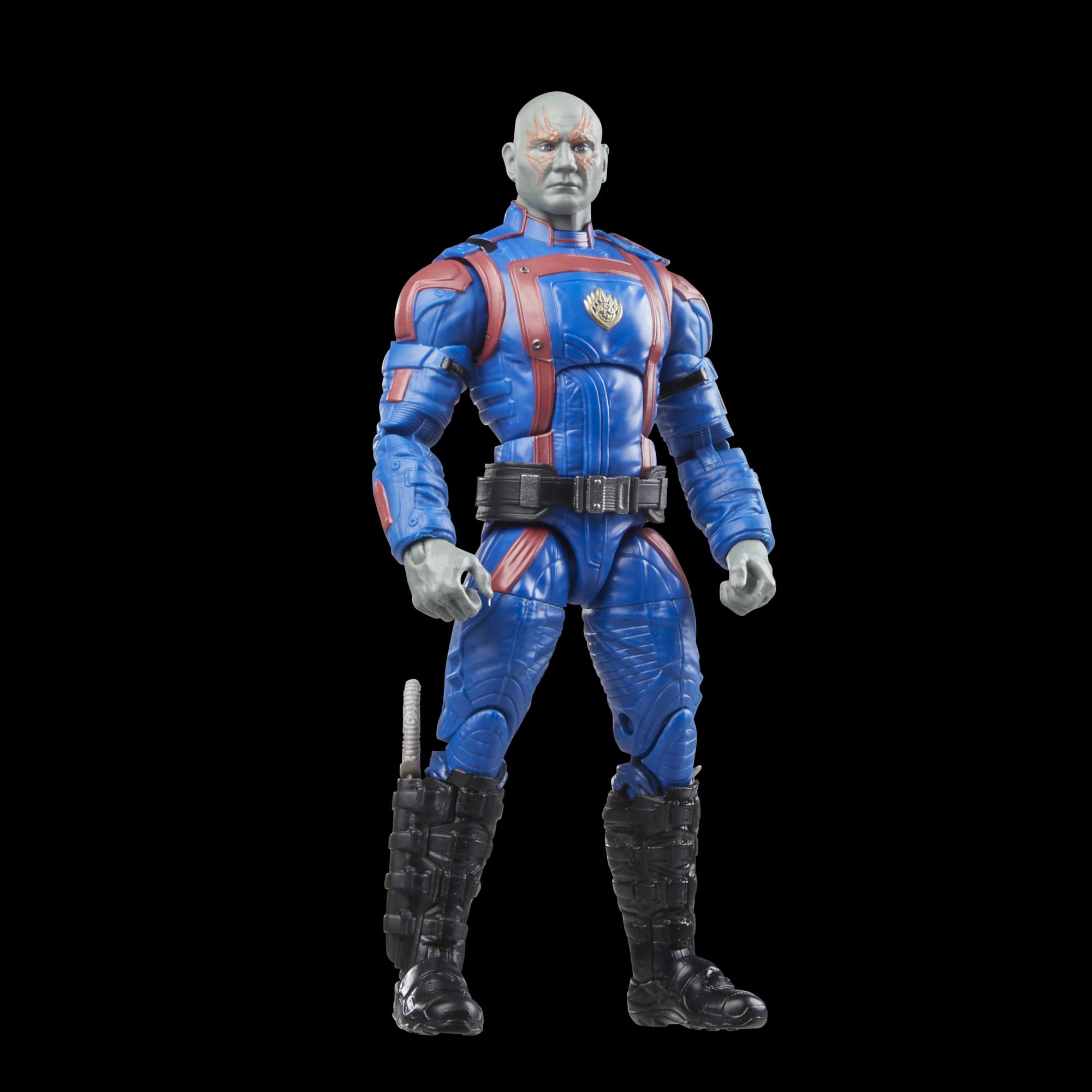 Marvel Drax packaging with accessories for shelf-ready display.