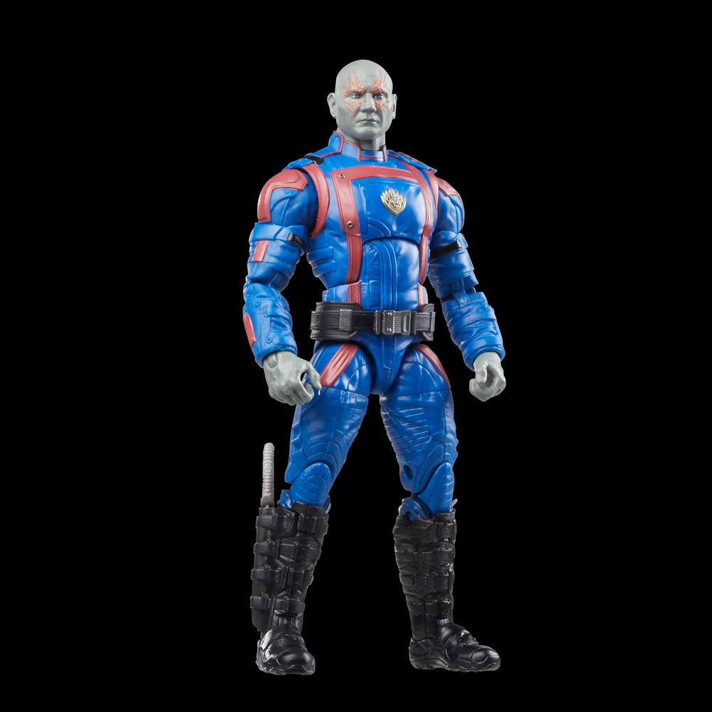 Marvel Drax packaging with accessories for shelf-ready display.