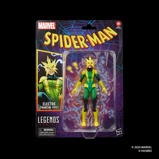 Marvel Electro Francine Frye back view highlights articulation and pose possibilities.