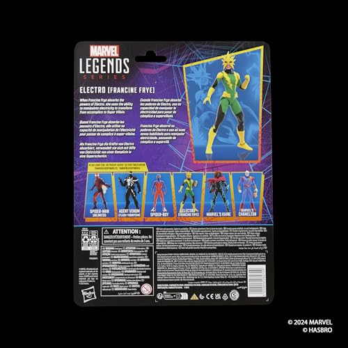 Marvel Electro Francine Frye energy effects enhance action scenes.