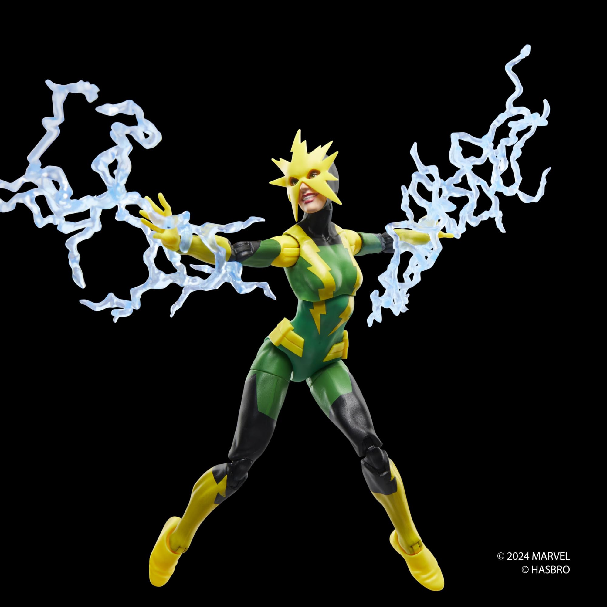 Marvel Electro Francine Frye detail deco for collectors' shelves.