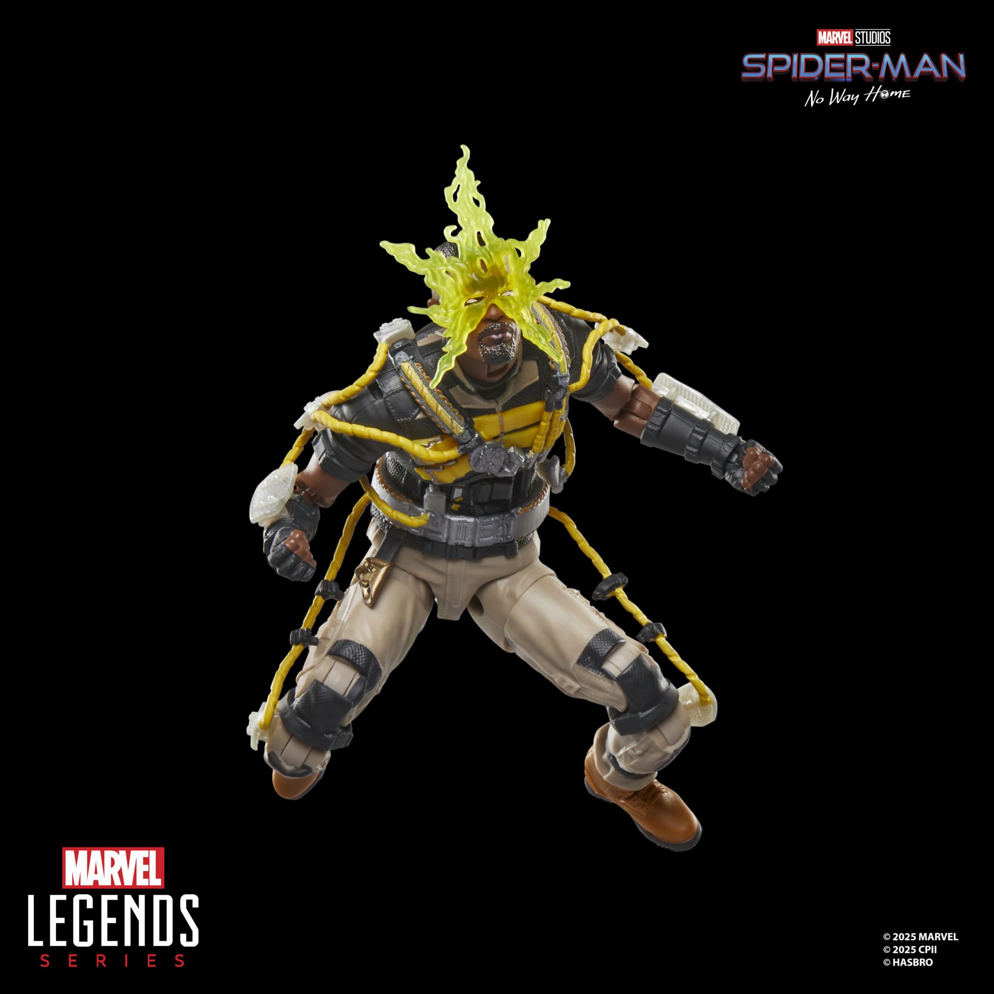 Electro figure includes lightning FX accessories for action photography