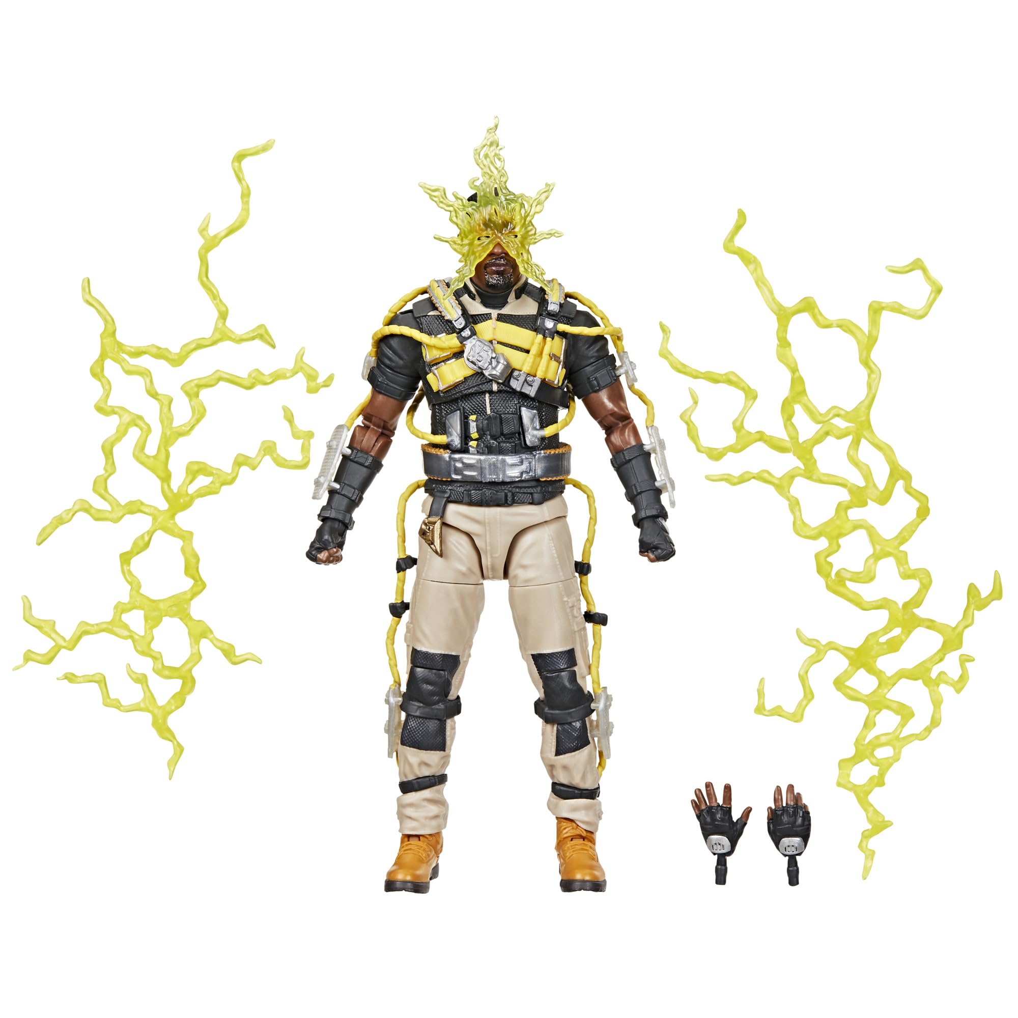 Marvel Electro figure with deluxe star headpiece for striking shelf display
