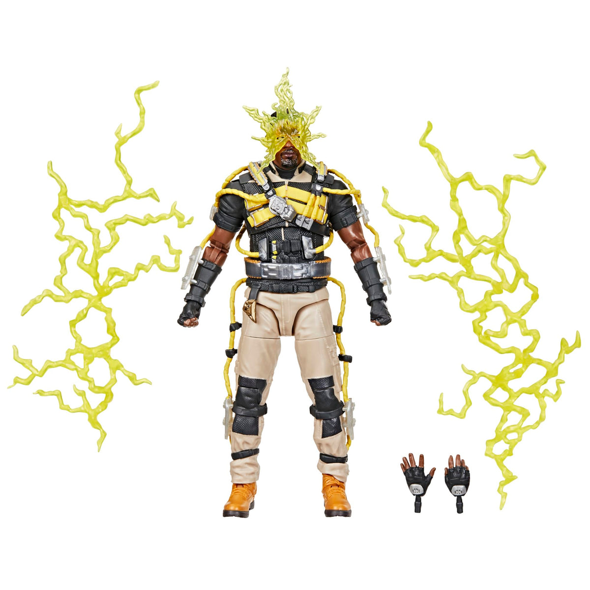 Marvel Electro figure with deluxe star headpiece for striking shelf display