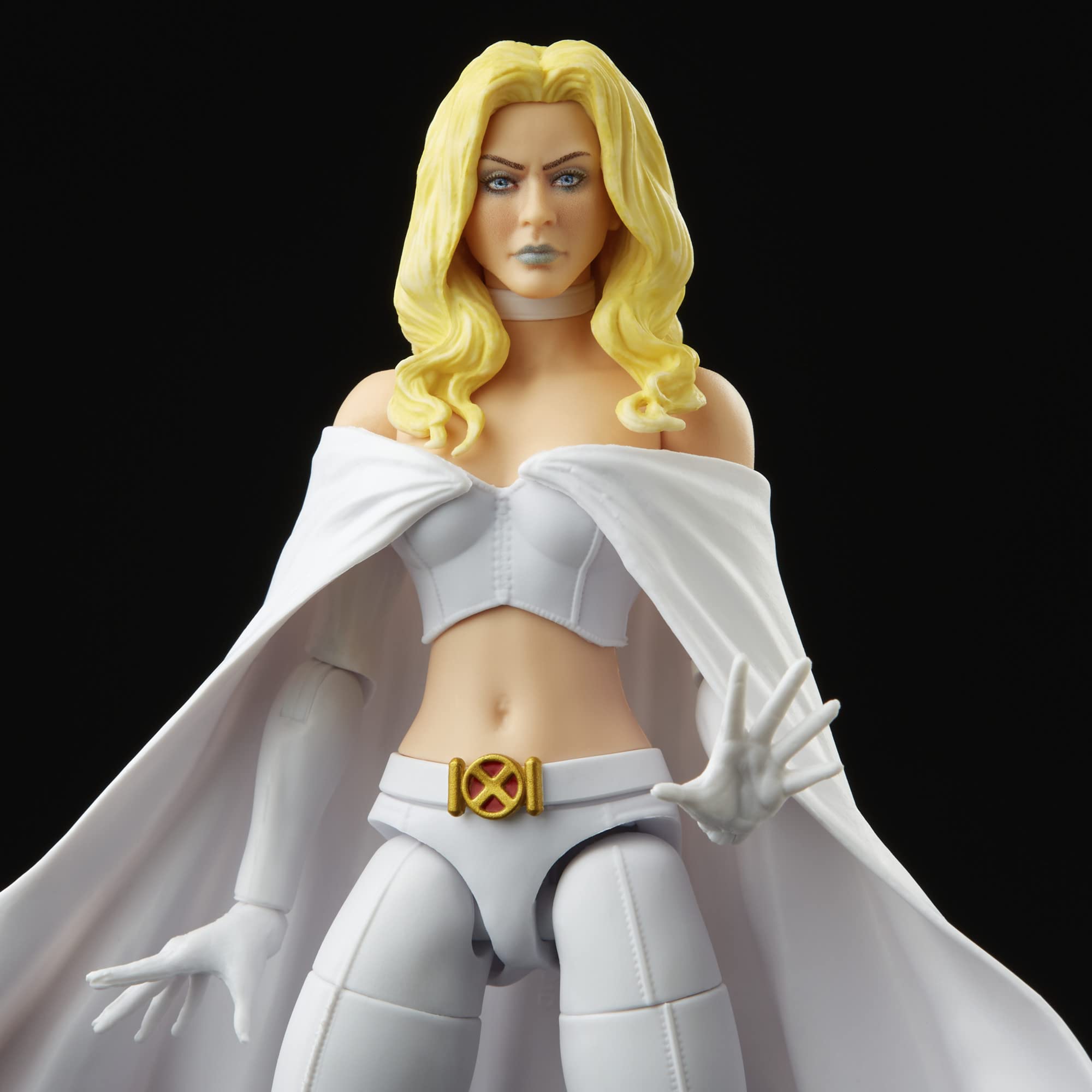 Emma Frost figure with multiple pose options for display