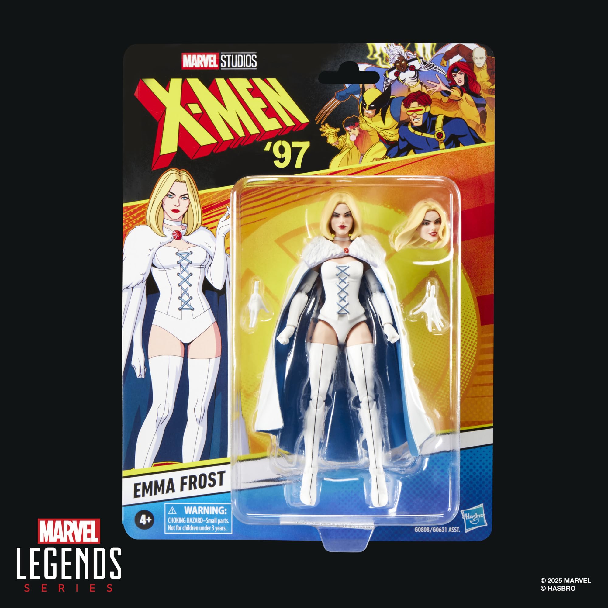 Marvel Emma Frost figure with accessories enhances display options