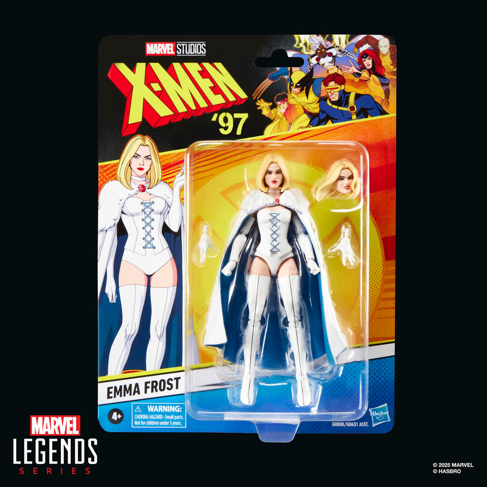 Marvel Emma Frost figure with accessories enhances display options