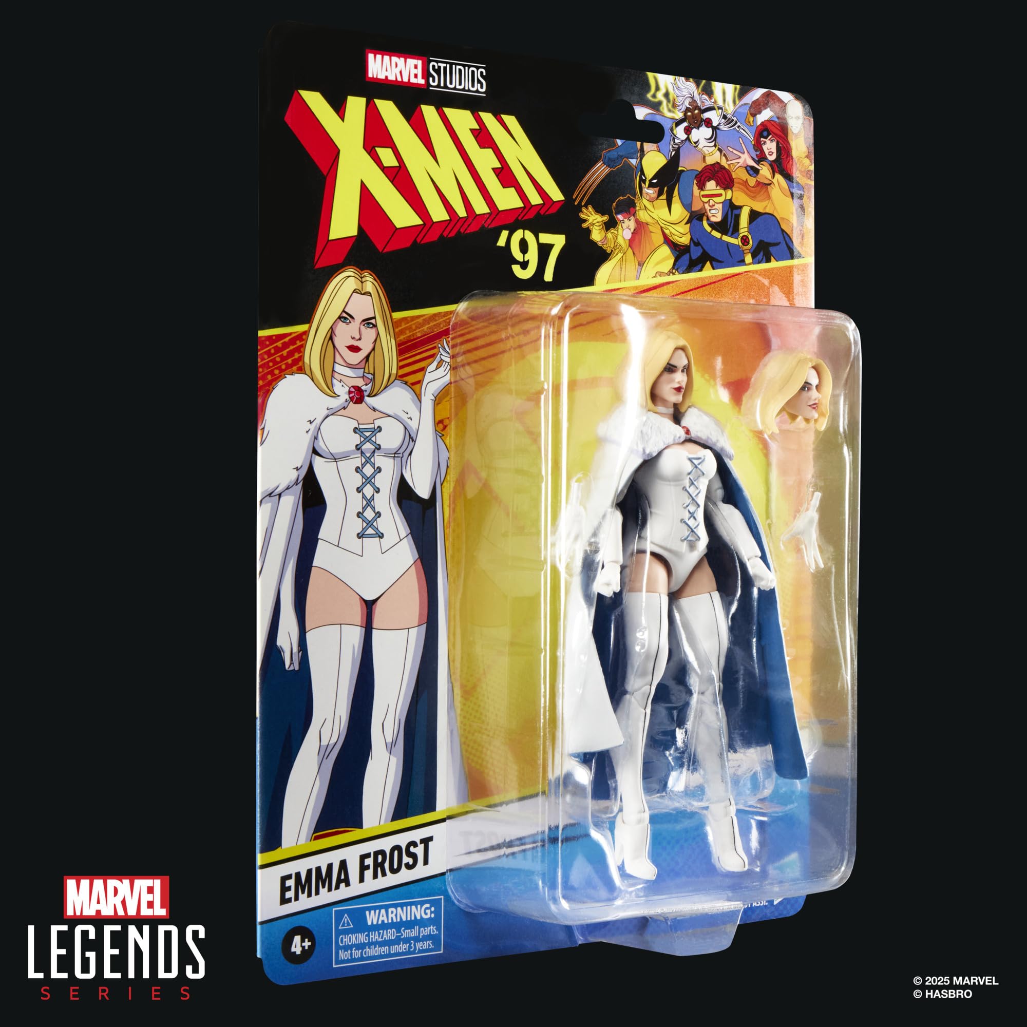Marvel Emma Frost figure in box is ideal for gifting or storage