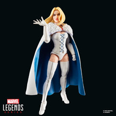 Marvel Emma Frost packaging suits retro-inspired display on shelf
