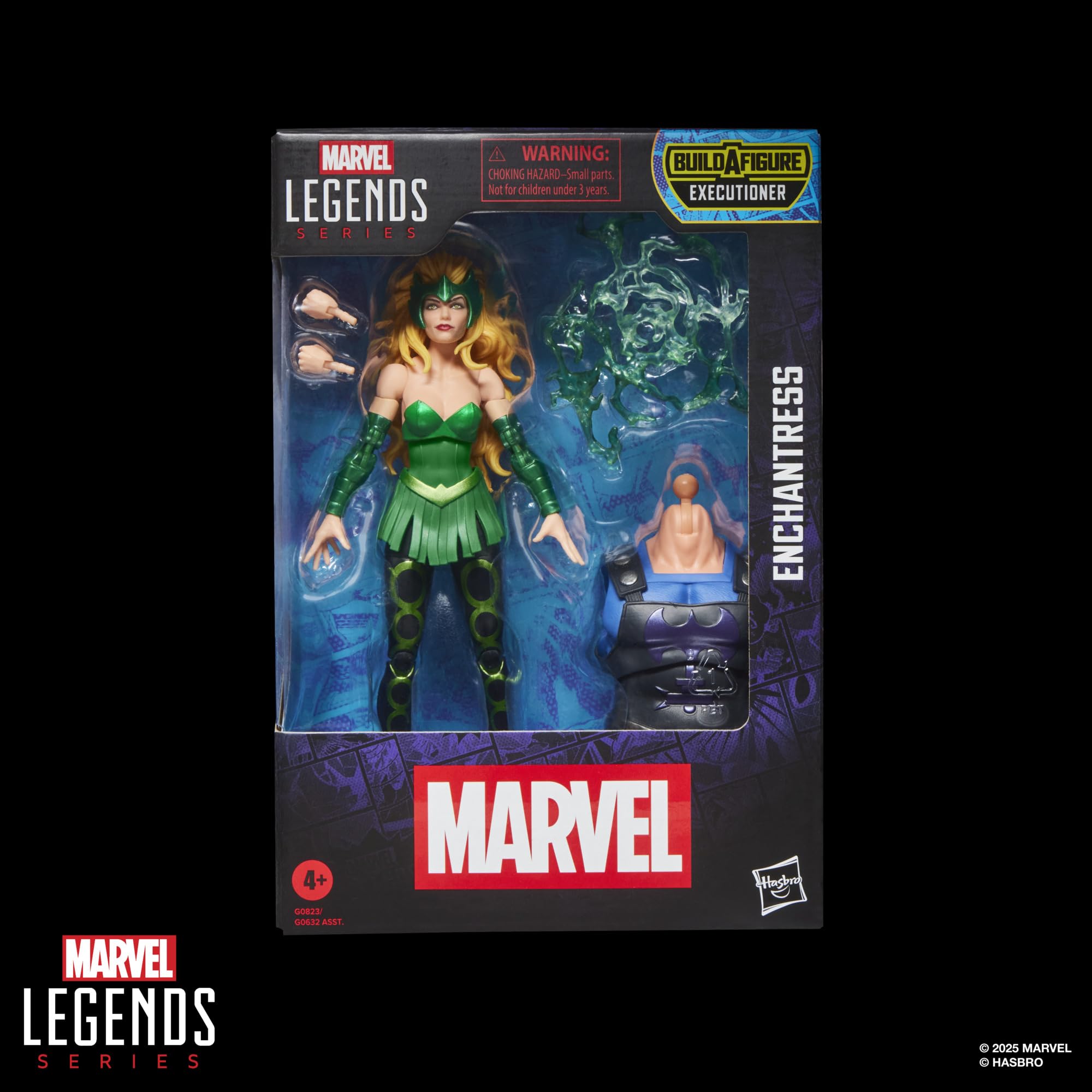 Marvel Enchantress collection posed-ready for dynamic scenes on a shelf.