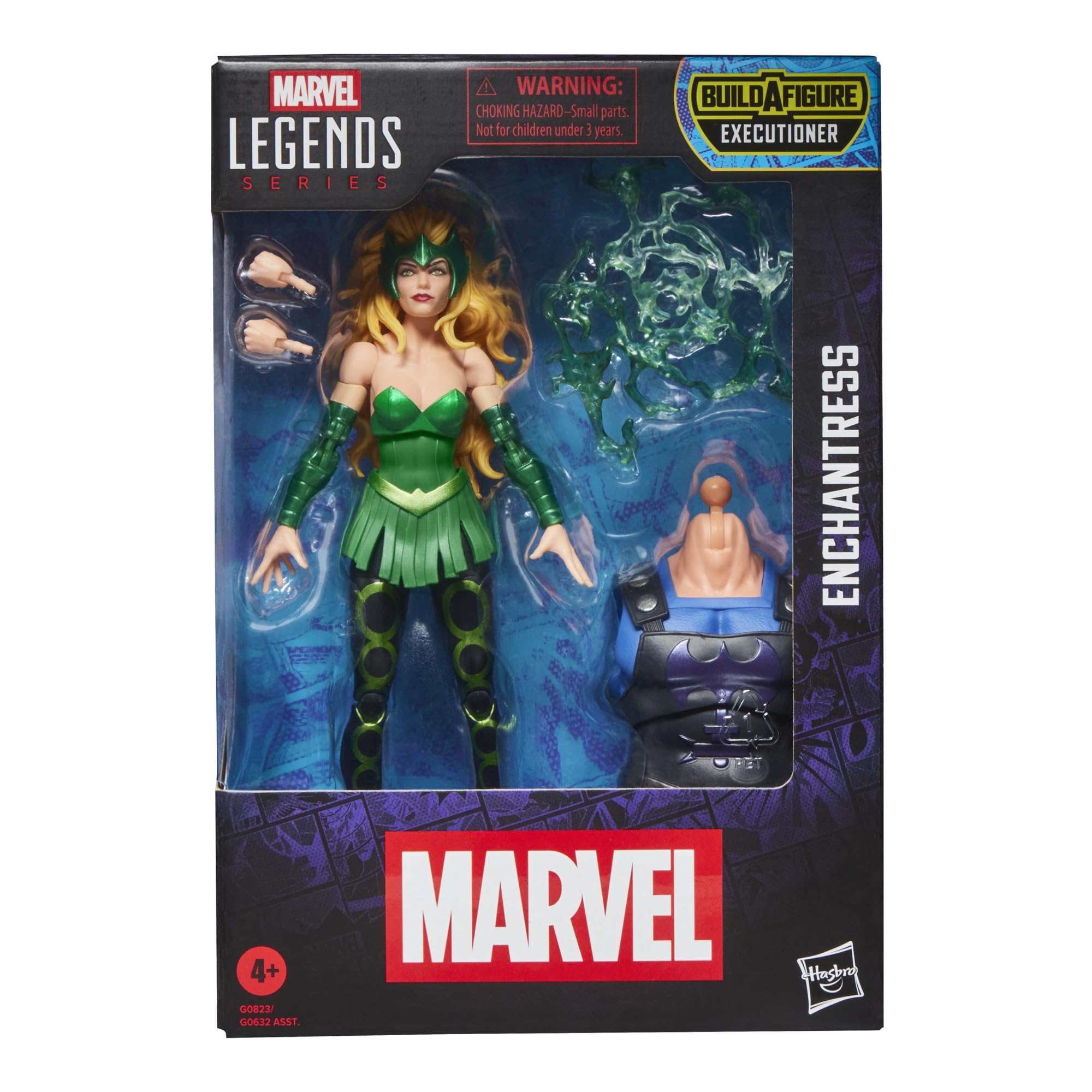 Marvel Enchantress figure front view ideal for dynamic shelf display.