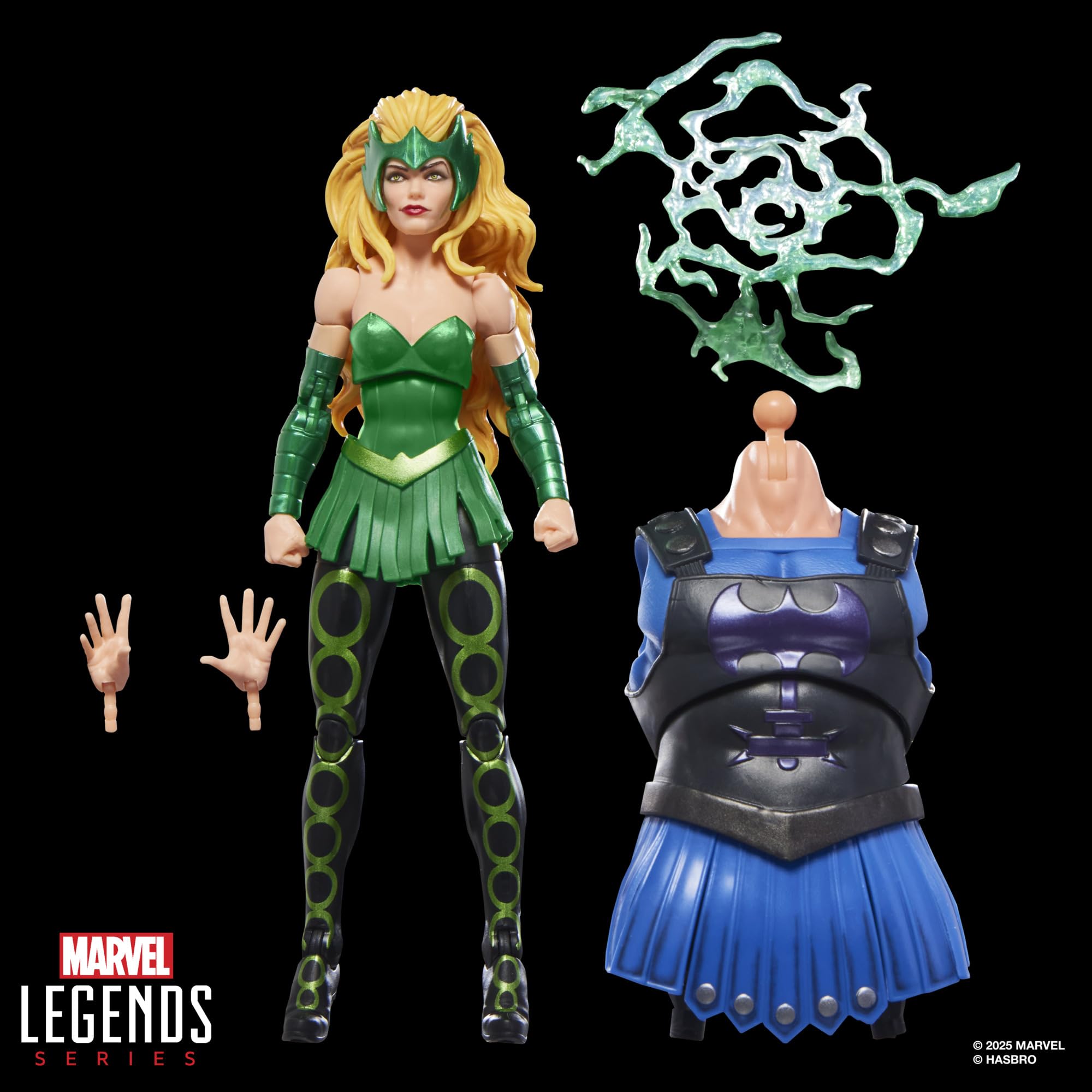 Marvel Enchantress magic blast effect enhances display drama.