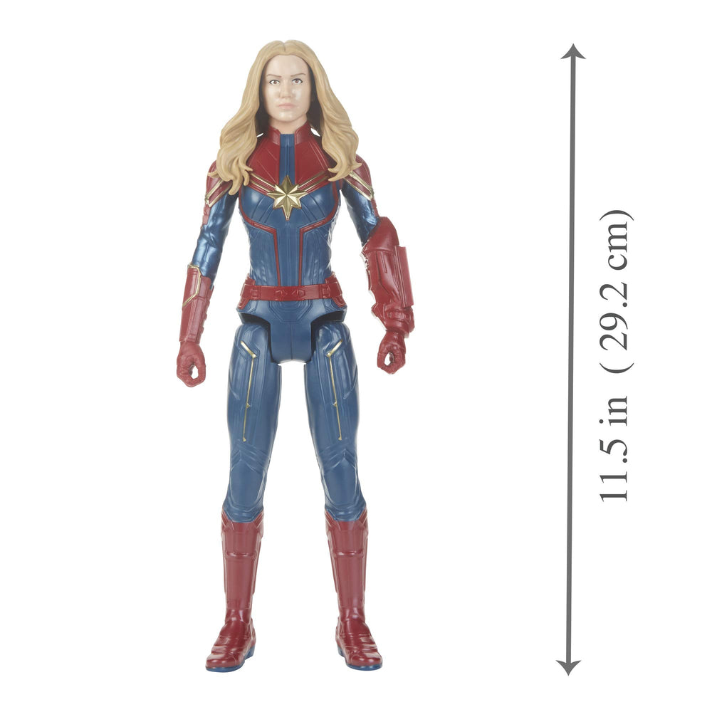 Marvel Captain Marvel action pose highlighting dynamic play.