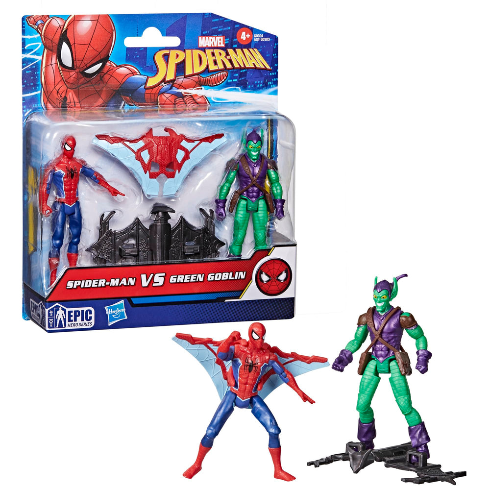 Spider-Man 4-inch action figure with poseable joints for dynamic play.