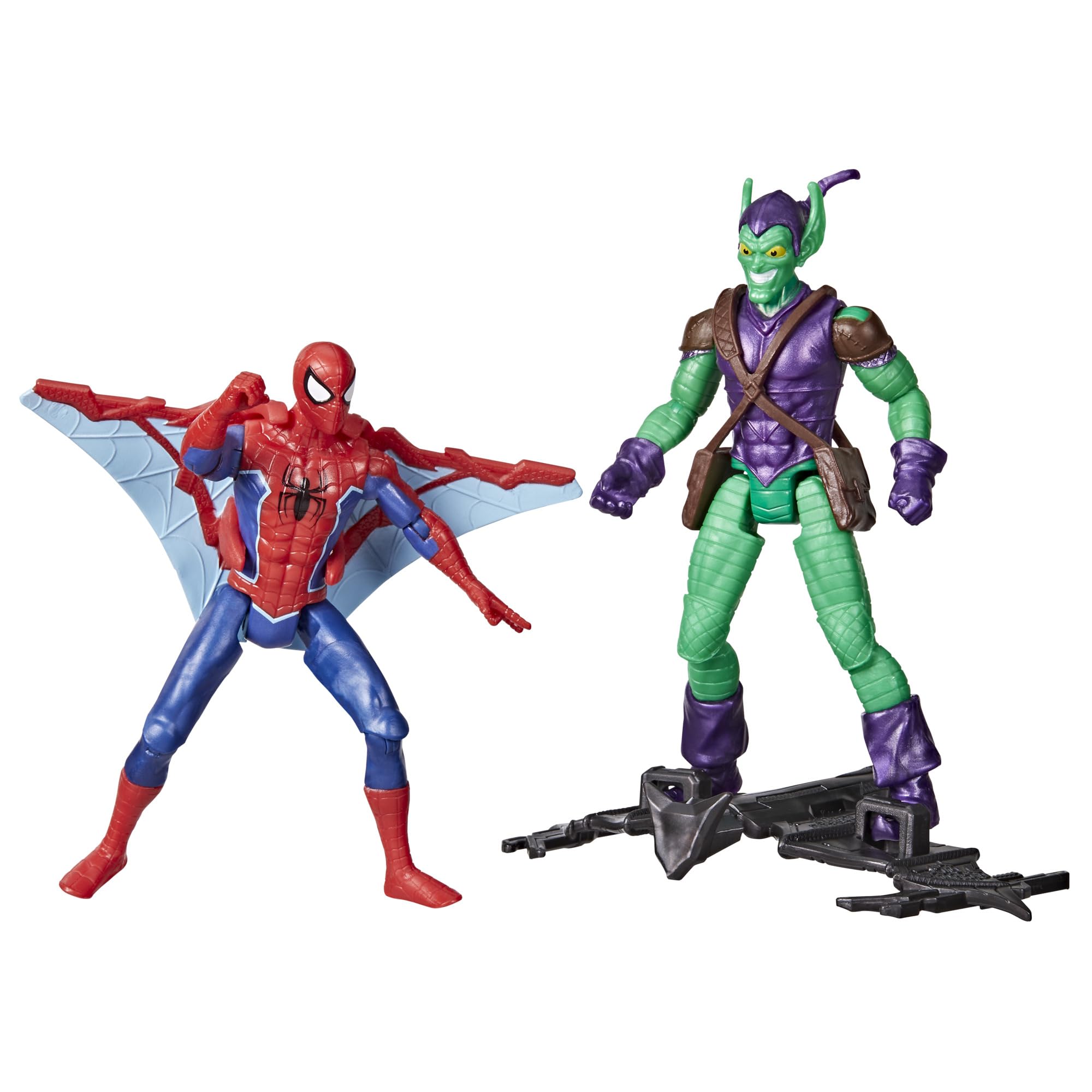 Spider-Man Epic Hero Series two-pack with Green Goblin for epic battles.