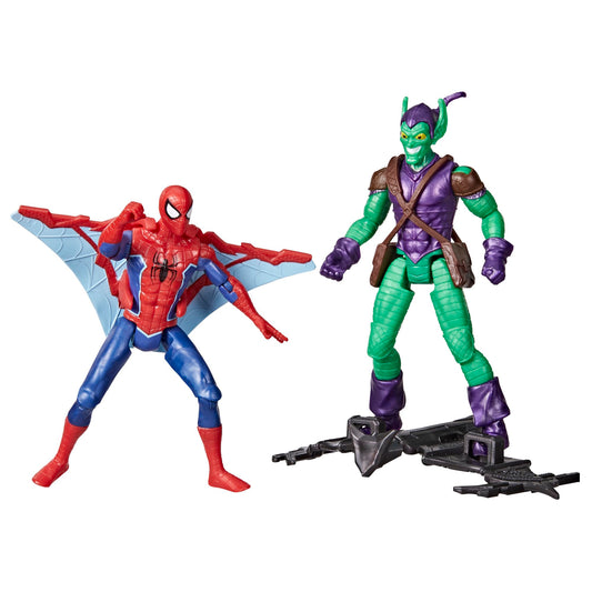 Spider-Man Epic Hero Series two-pack with Green Goblin for epic battles.