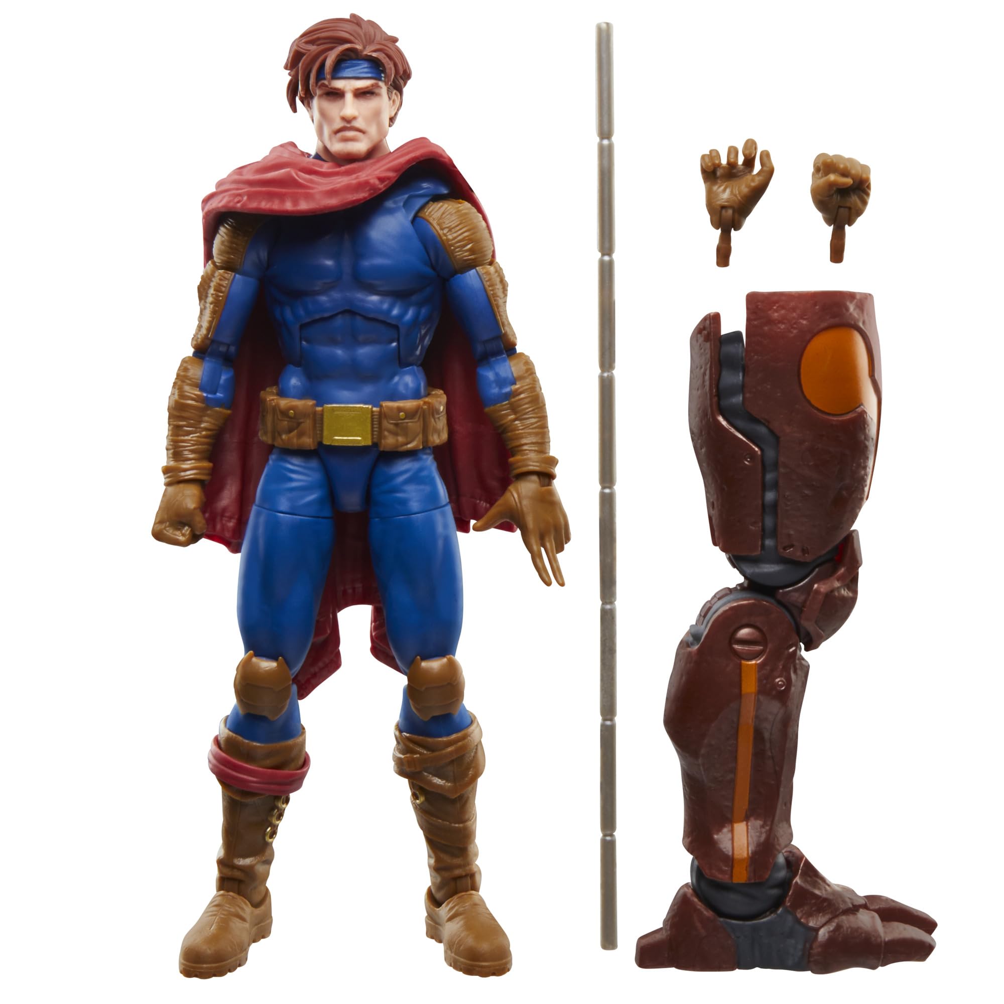 Marvel Gambit 6in action figure in a dynamic pose for display.