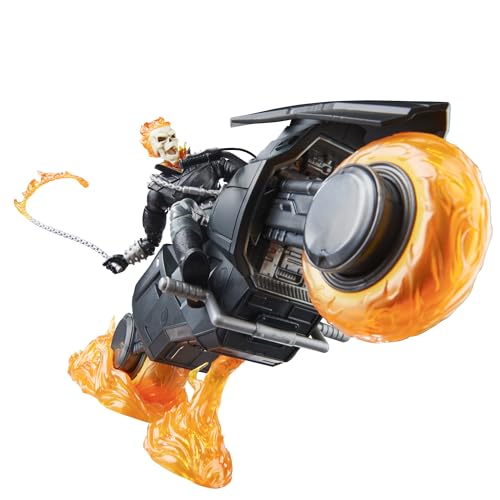 Display stand helps showcase the figure and bike securely.