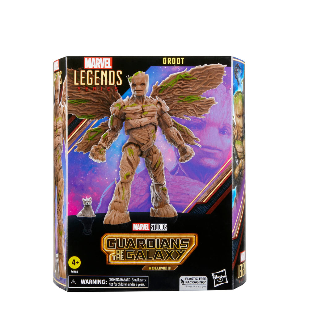 Marvel Groot poseable figure highlights articulation for creative action poses.
