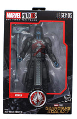 Display-ready Ronan figure stands securely on shelves.