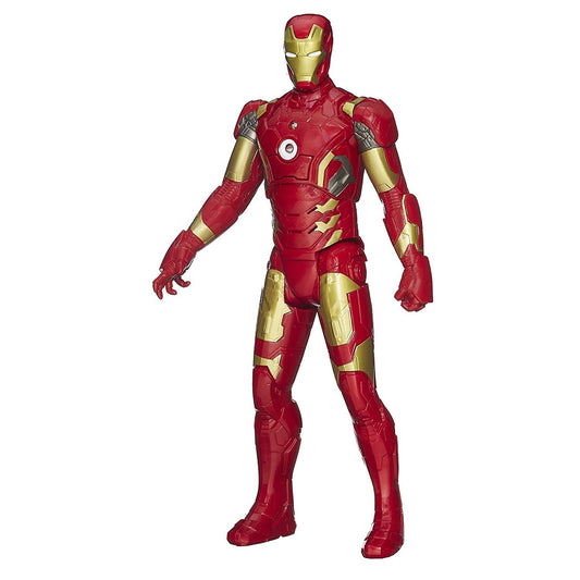 Marvel Hasbro Avengers Iron Man electronic figure front view, vibrant armor for imaginative play