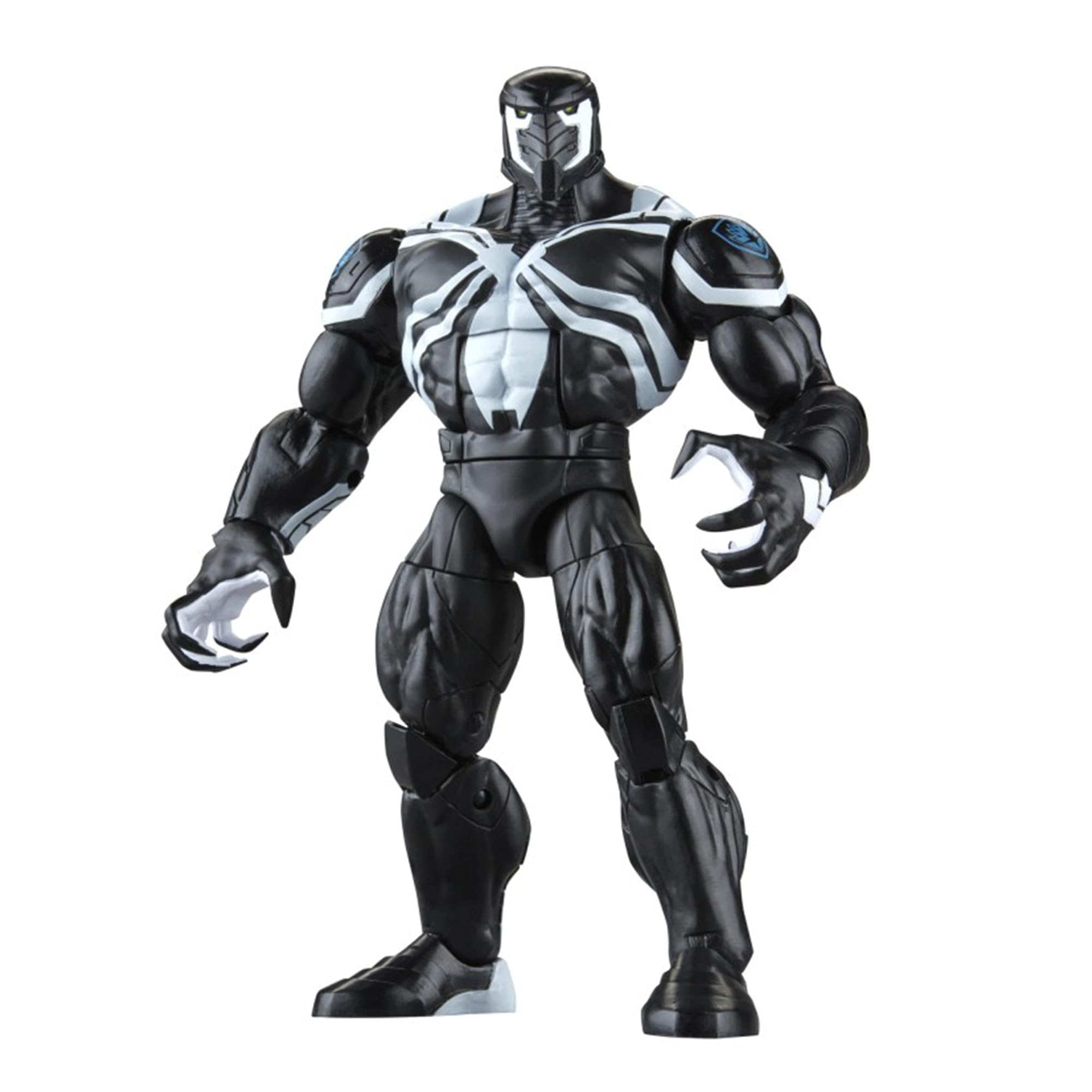 Marvel Hasbro Venom Space Knight armor texture close-up for appreciation and display.