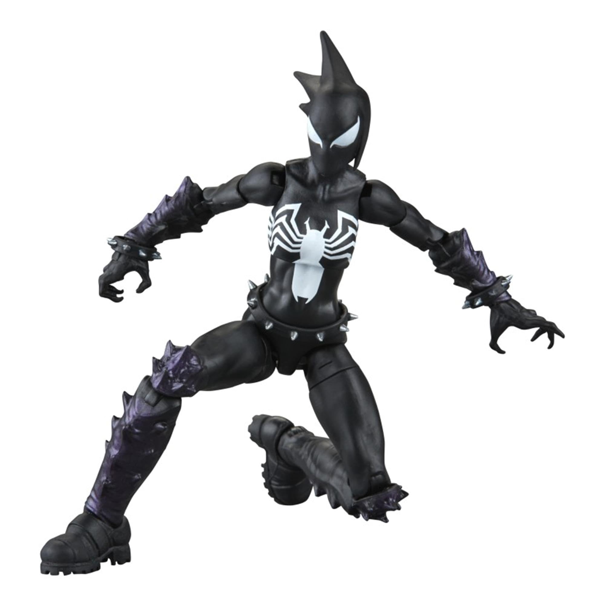 Marvel Hasbro Venom Space Knight Mania figure, dynamic pose, vivid armor details.