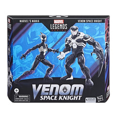 Marvel Hasbro Venom Space Knight packaging artwork aids shelf appeal.