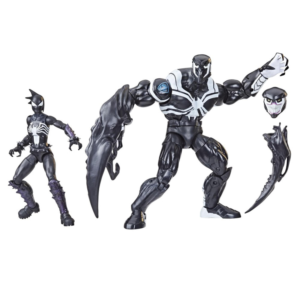 Marvel Hasbro Venom Space Knight portrait artwork for collectors’ close inspection.