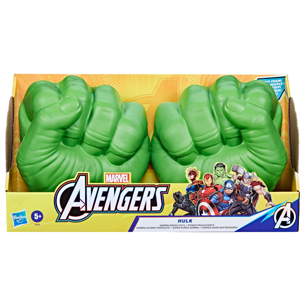 Marvel Hulk Gamma Smash Fists back view highlights secure grip bands for active wear.