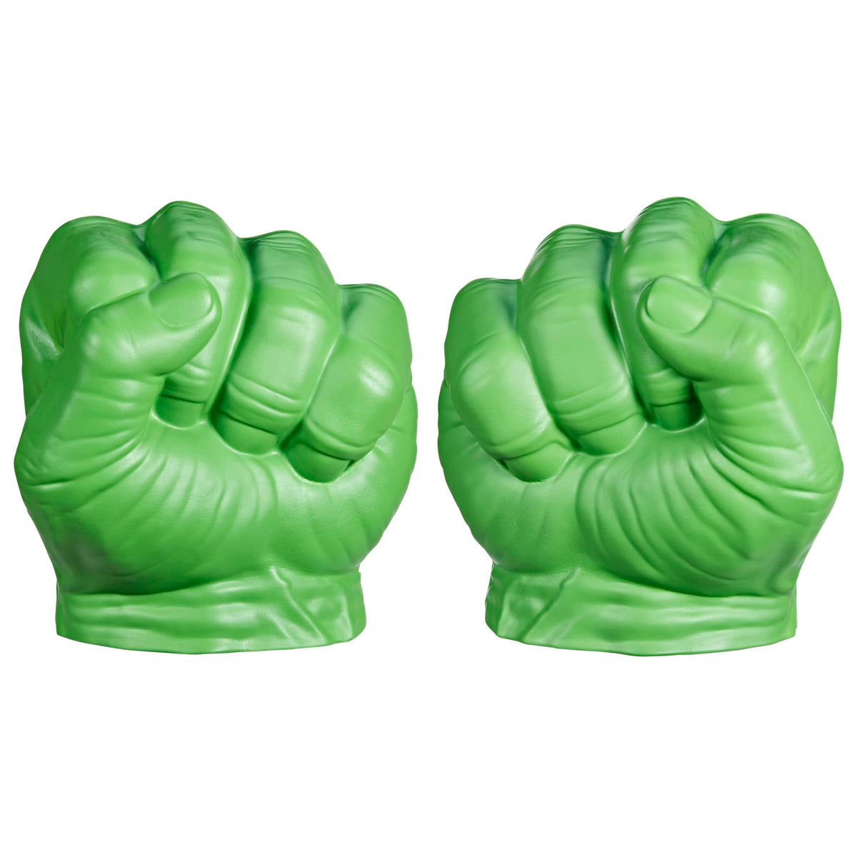 Marvel Hulk Gamma Smash Fists front view showcases soft foam durability for safe role play.