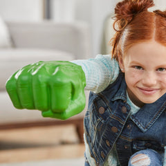 Marvel Hulk Gamma Smash Fists inner grip bands ensure comfortable play during battles.