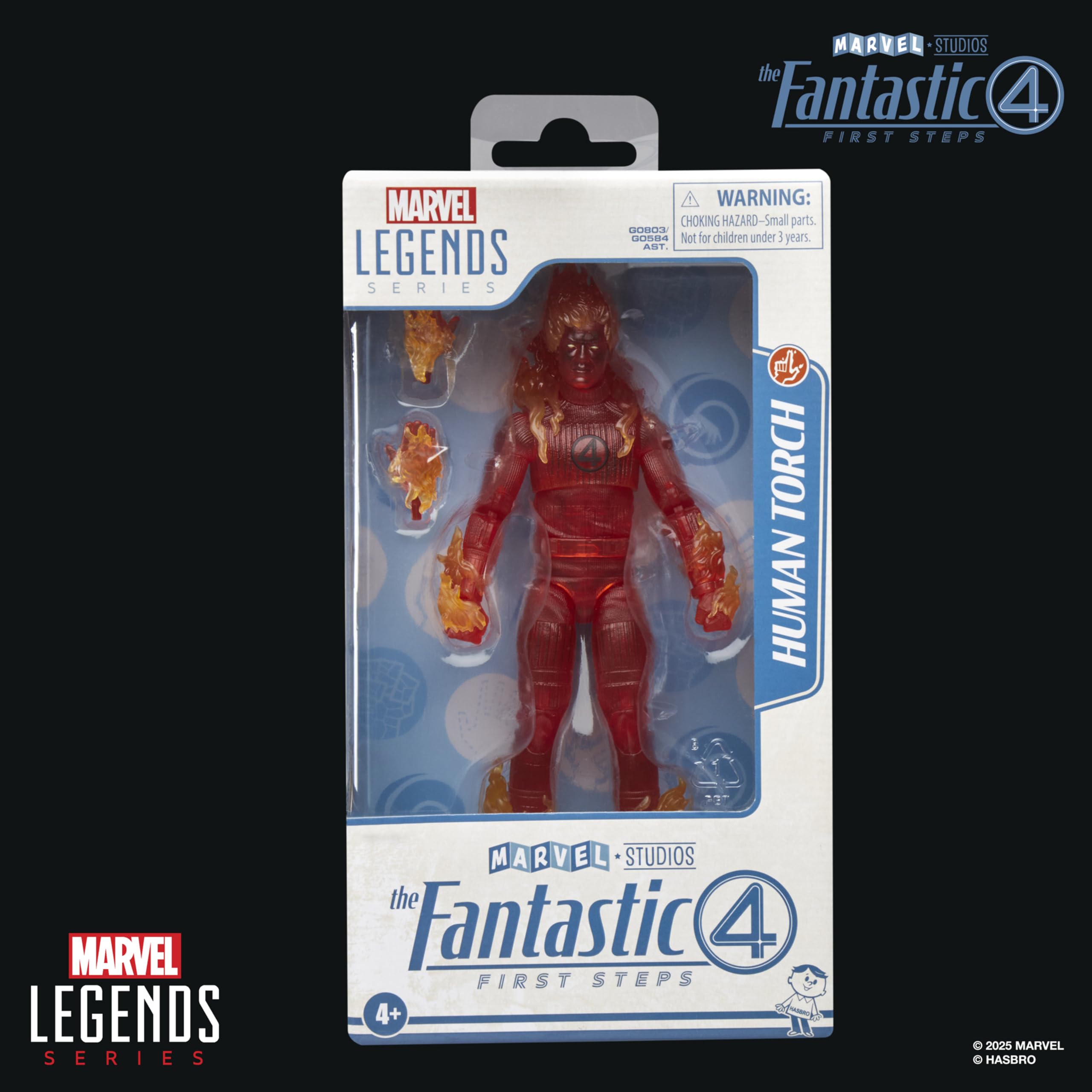 Marvel Human Torch with over 20 points of articulation for dynamic posing.