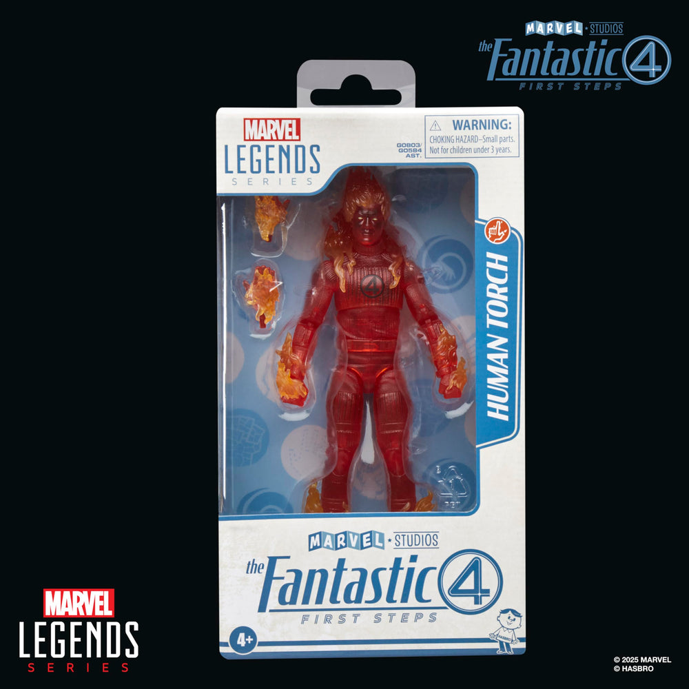 Marvel Human Torch with over 20 points of articulation for dynamic posing.