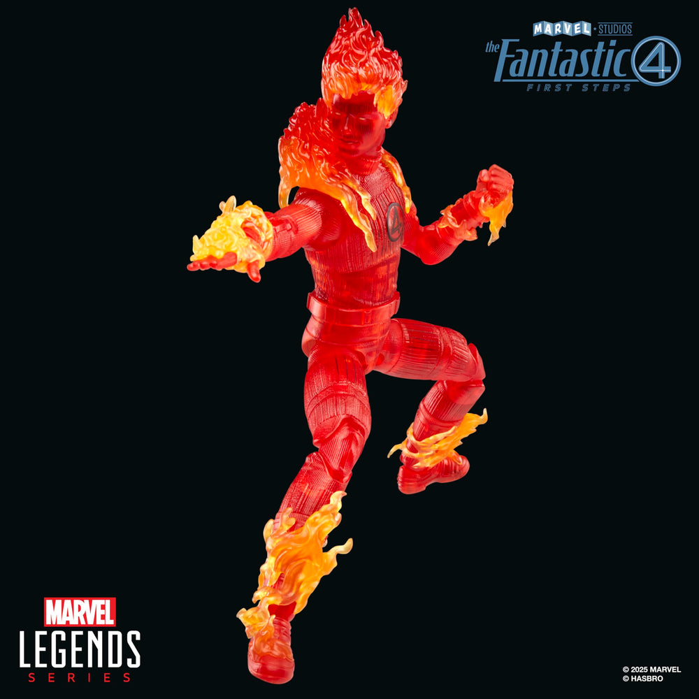 Marvel Human Torch window-box packaging preserves pristine presentation.