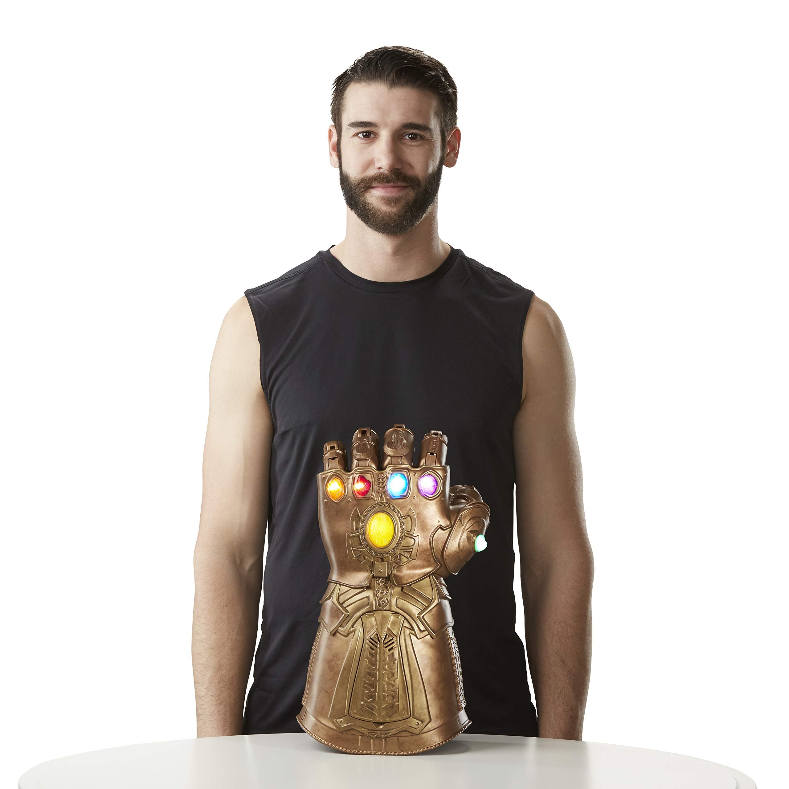 Marvel Infinity Gauntlet stones glow with pulsating light for immersive scenes