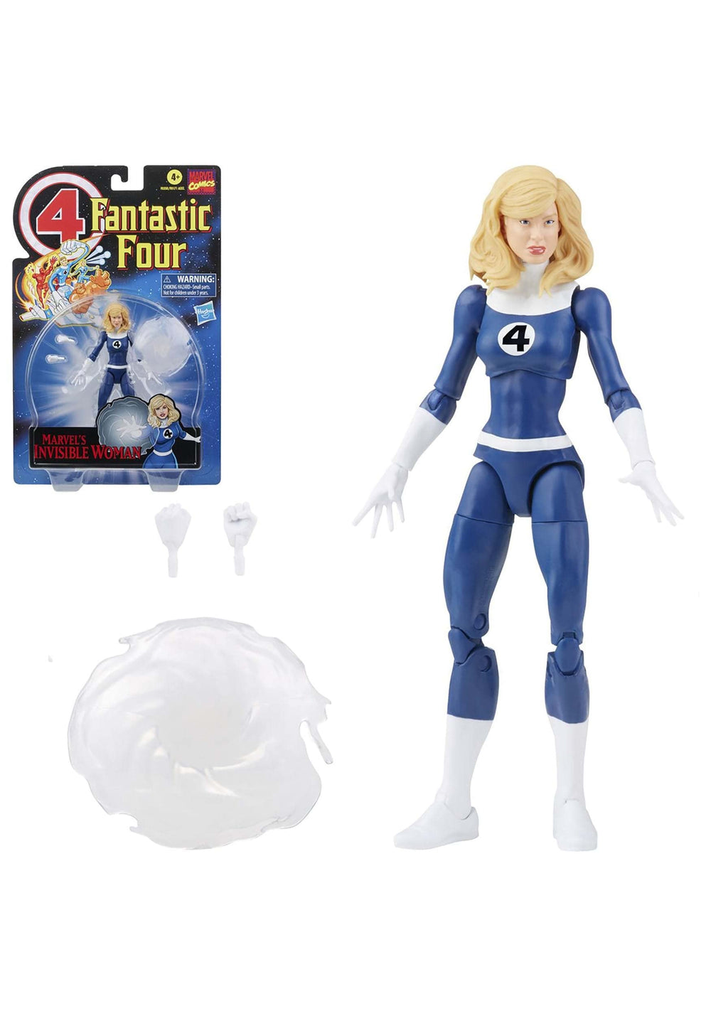 Marvel's Invisible Woman front view figure for dynamic display and posing in a collection.