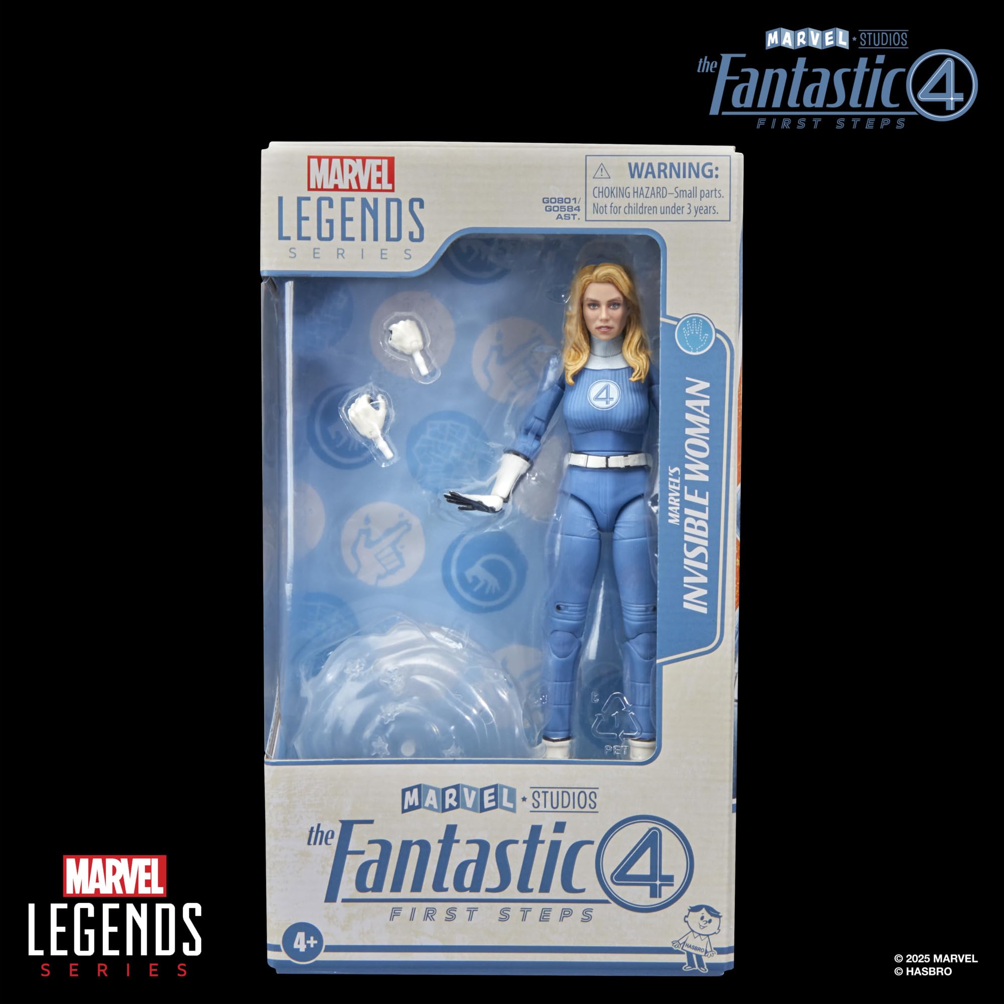 Invisible Woman shield FX accessory shown for dynamic posing.