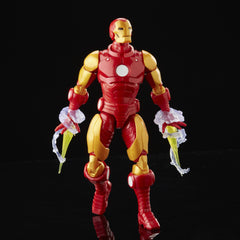Marvel Iron Man 6-inch figure action pose highlighting articulation for dynamic posing.