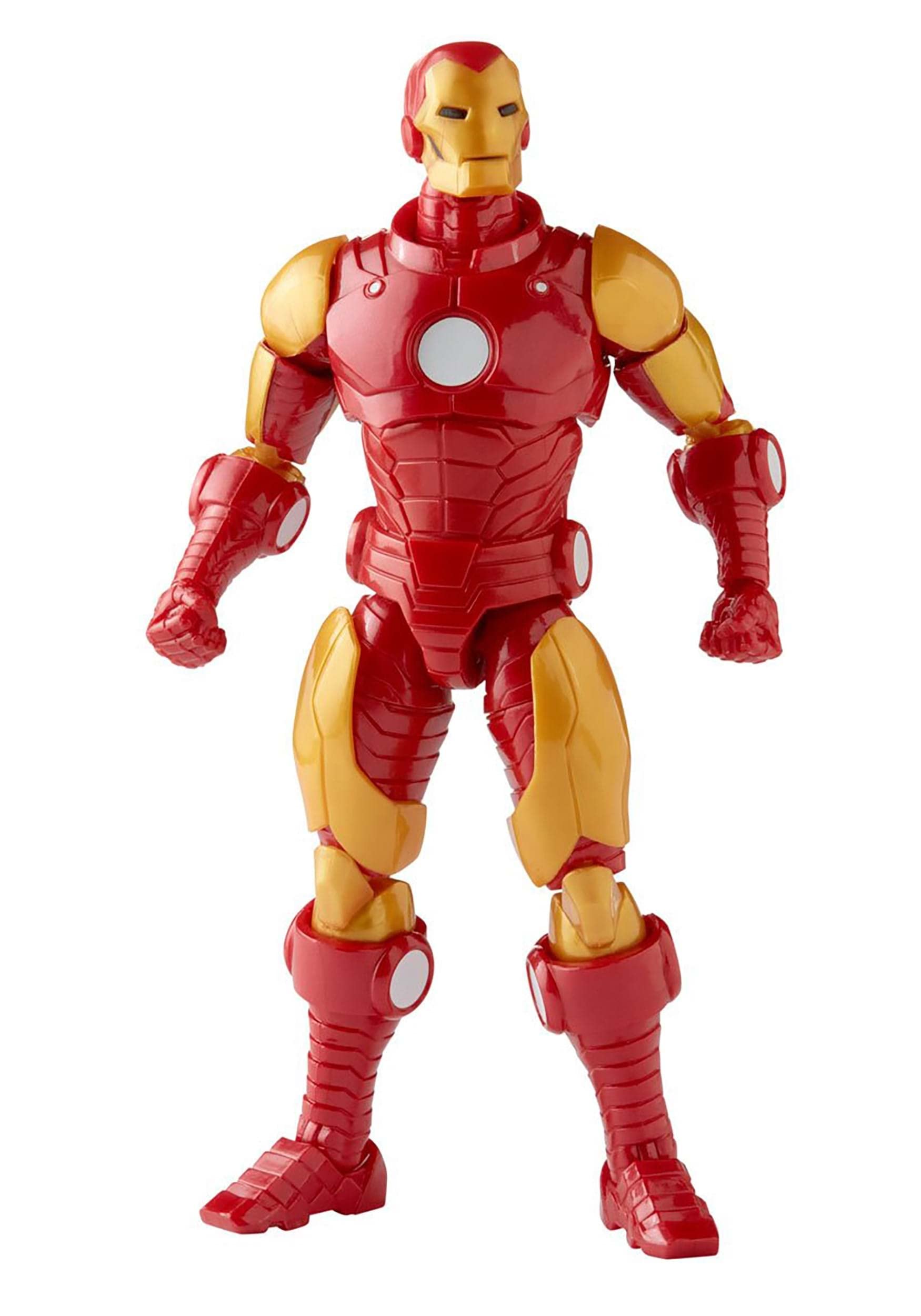 Marvel Iron Man 6-inch figure front view showing detailed armor for display.
