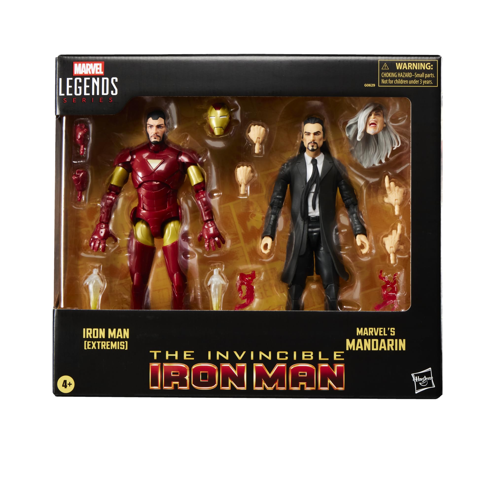 Marvel Iron Man Extremis alternate helmet head for varied poses.